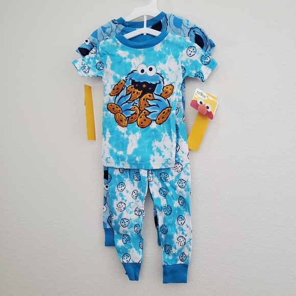 NWT Sesame Street 4 pc Toddler Pajama Set - Picture 2 of 4